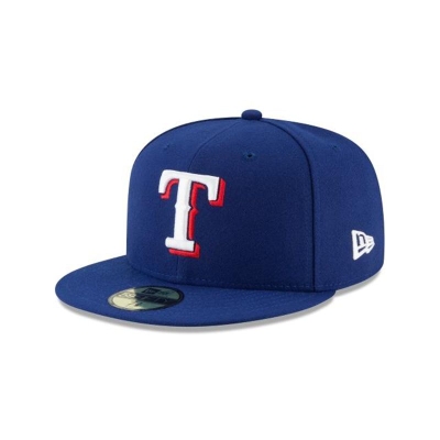 Sapca New Era Texas Rangers MLB Authentic Collection 59FIFTY Fitted - Albastri